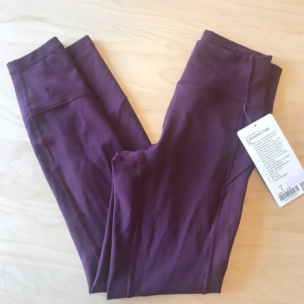 NWT Lululemon In Movement Tight 25”
